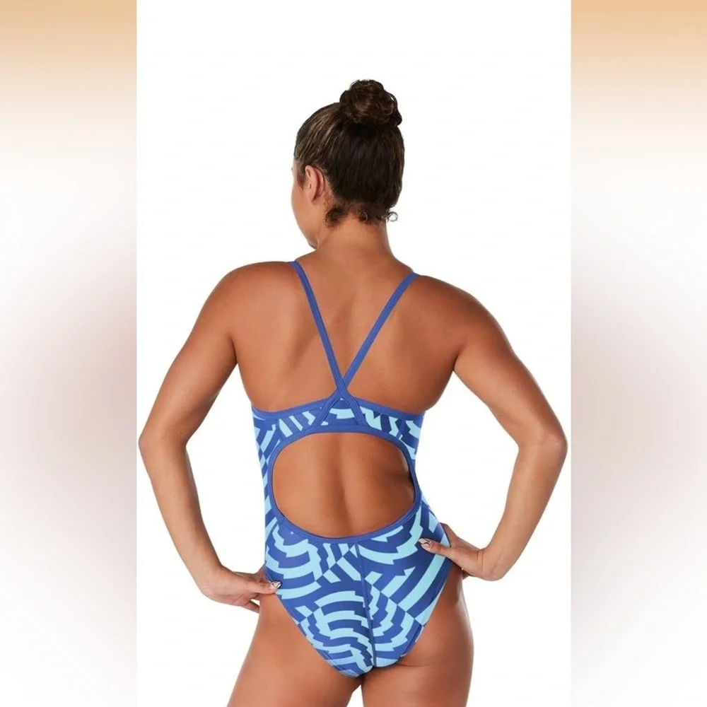 Speedo Womens St Vortex Maze Flyback 1pc 28/ 696-9 - Picture 2 of 2